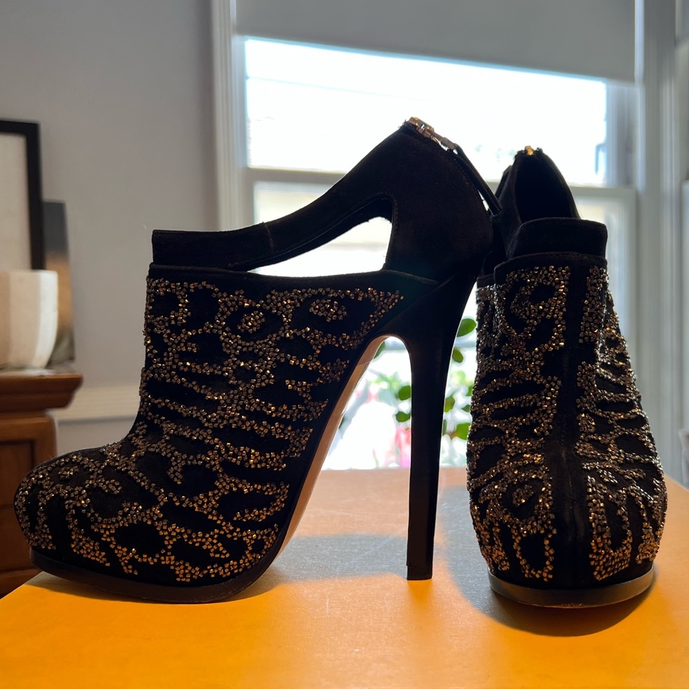 Fendi leopard beaded booties - Picture 3 of 11